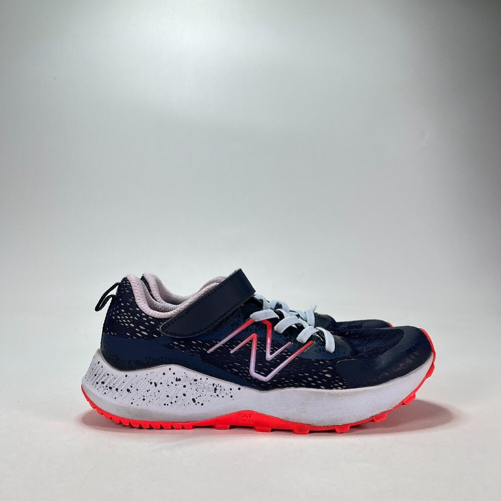 New Balance DynaSoft Nitrel v5 Navy Blue Orange Trail Running Shoes Youth Size 3